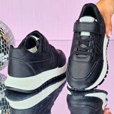 Pantofi Sport Copii Diego Negru Din Piele Ecologică