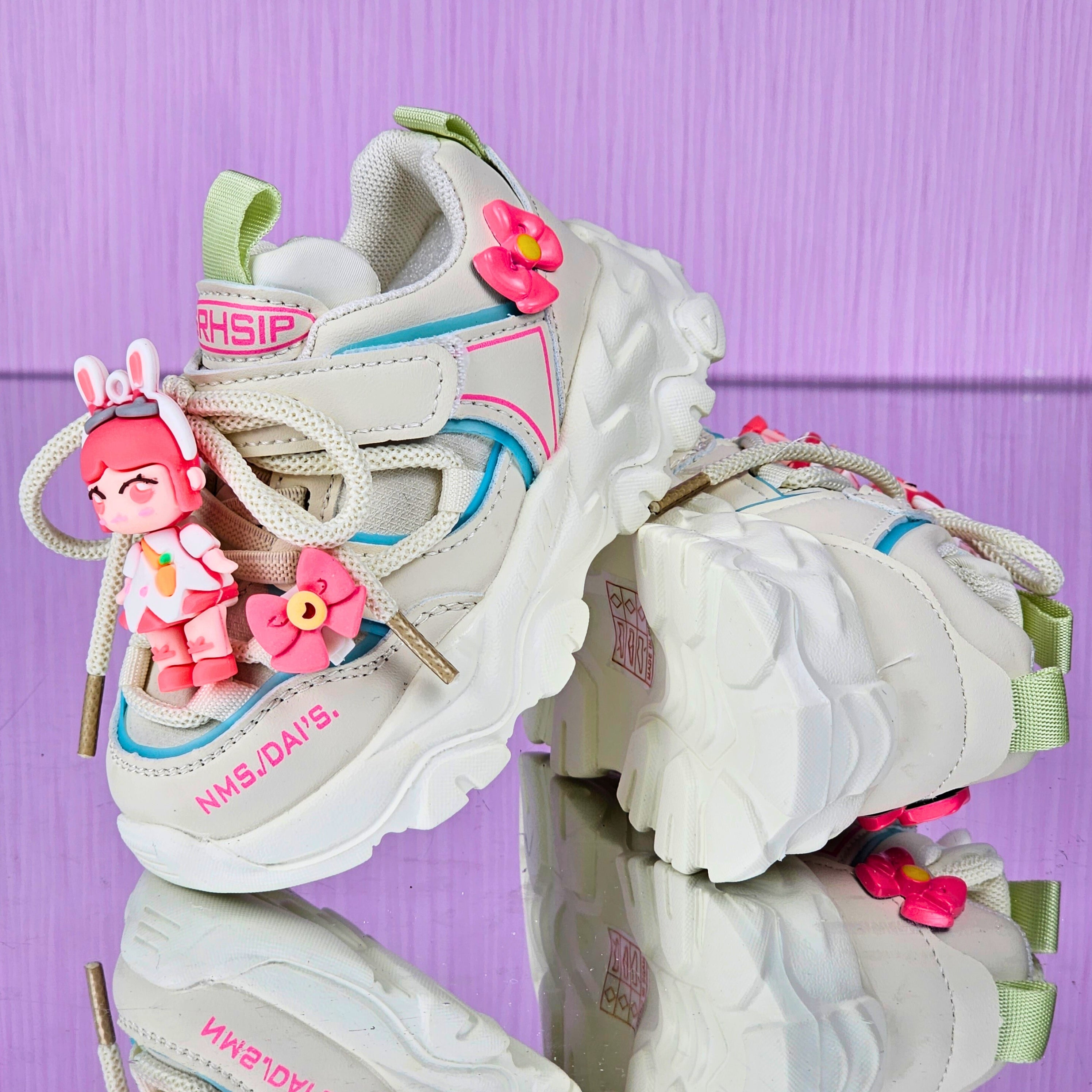 Pantofi Sport Copii Yara Bej Din Piele Ecologică