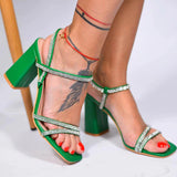 Sandale De Dama Cassie Verde