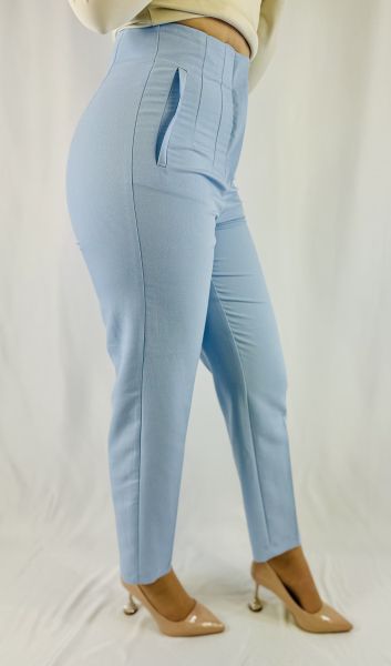 Pantaloni Carol Demoda baby blue