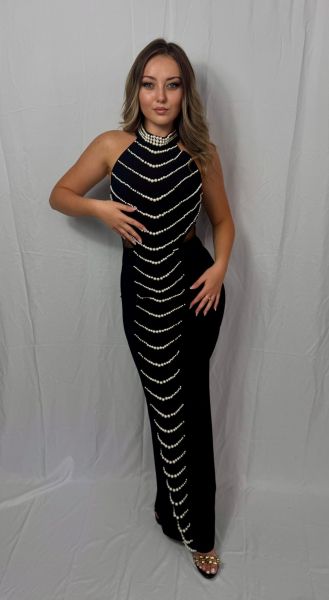 Rochie elegantă mulată lungă Black