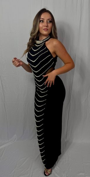 Rochie elegantă mulată lungă Black