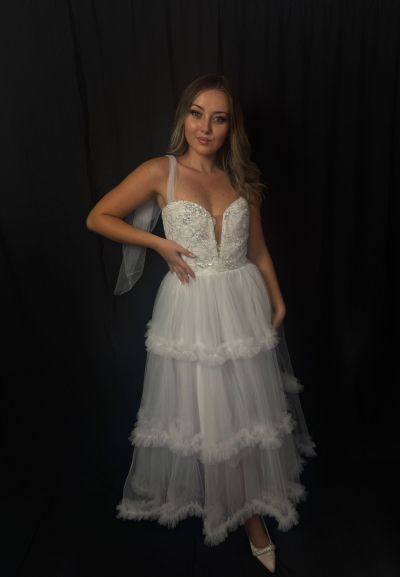 Rochie Princess White Lungă