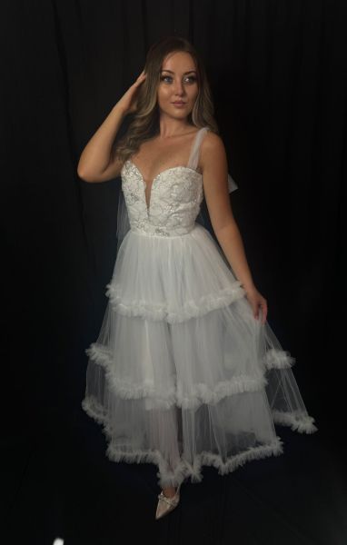 Rochie Princess White Lungă