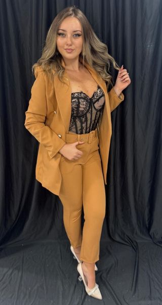 Costum NICE MARO DESCHIS CU CUREA